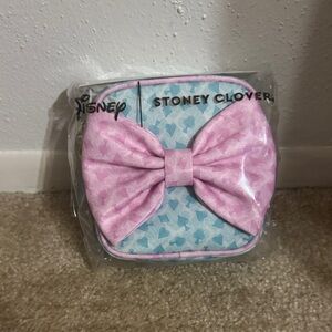 Stoney Clover Lane mini Pink and Blue Bow Pouch